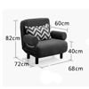 Imagen de Sofá Cama 1 Cuerpo Reclinable, Plegable con Posa Brazos