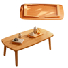 Imagen de Mesa Ratona Patas Plegables 80x55cm Color Natural