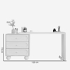 Imagen de Escritorio Minimalista 3 Cajones 120x40x73cm