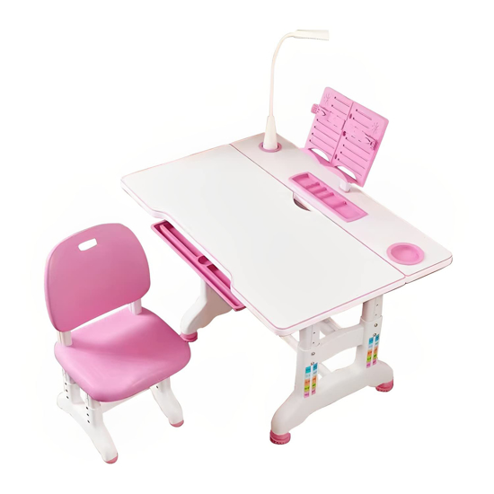 Imagen de Escritorio Infantil Con Silla, Accesorios y Altura Ajustable