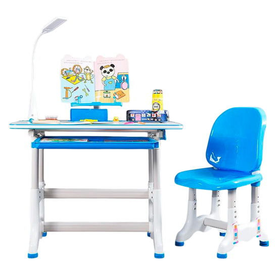 Imagen de Escritorio Infantil Con Silla, Accesorios y Altura Ajustable