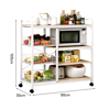 Imagen de Organizador Cocina con Ruedas 3 Canastos 4 Estantes 80 cm Mövi