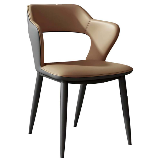 Imagen de Silla de Comedor Recepción Tapizada 4 Patas Beige