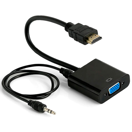 Imagen de Adaptador HDMI a VGA Con Audio