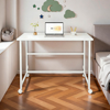 Imagen de Escritorio Minimalista Blanco Metal Y MDF Plegable