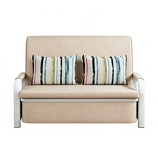 Imagen de Sofá Cama Plegable Metal Marrón