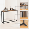 Imagen de Aparador Mesa de Arrime Hierro Madera 80cm Marrón Mövi