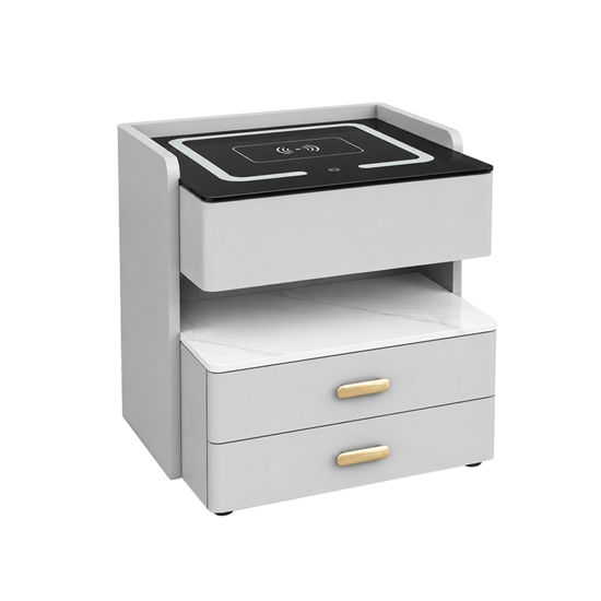 Imagen de Mesa de Luz Carga Inalám. Luz LED Parlante Mövi