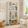Imagen de Repisa Blanca Biblioteca 5 Niveles 90 cm Mövi