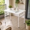 Imagen de Mesa Escritorio Plegable Madera y Hierro 80cm Blanco Mövi