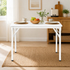Imagen de Mesa Escritorio Plegable Madera y Hierro 80cm Blanco Mövi