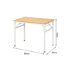 Imagen de Mesa Escritorio Plegable Madera y Hierro 80cm Natural Mövi