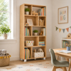 Imagen de Repisa color Natural Biblioteca 5 Niveles 90 cm Mövi