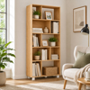 Imagen de Repisa color Natural Biblioteca 5 Niveles 90 cm Mövi