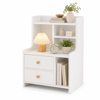 Imagen de Mesa de Luz MDF con 2 Cajones y Estantes 50cm Mövi