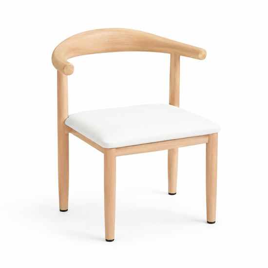 Imagen de Silla Niño de Metal Acolchonada, Respaldo Curvo
