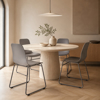 Imagen de Silla Moderna de Polipropileno con Base de Metal Mövi