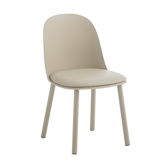 Imagen de Silla de Comedor Acolchonada Moderna Beige Mövi