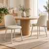 Imagen de Silla de Comedor Acolchonada Moderna Beige Mövi