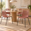 Imagen de Silla de Comedor Bicolor con Patas de Hierro Mövi