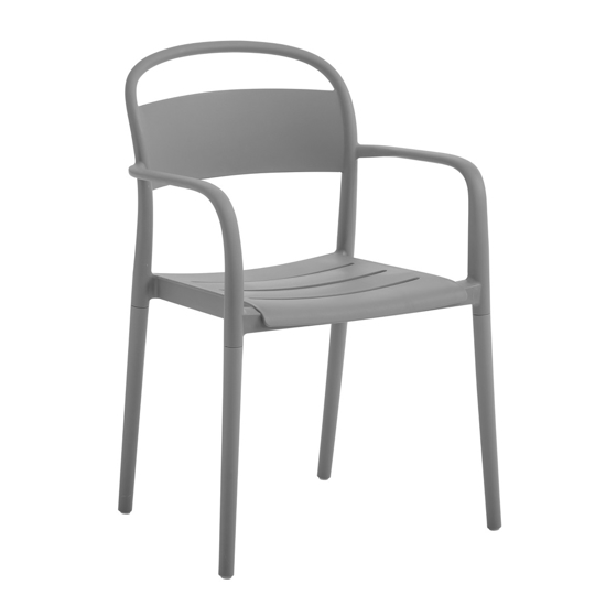 Imagen de Silla de Jardín y Comedor con Apoyabrazos Interior Exterior Mövi