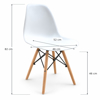 Imagen de Silla Comedor Nórdica Eames Blanca Mövi