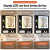 Imagen de Espejo de Baño Estantes Iluminación LED 3 Tonos Mövi