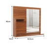 Imagen de Espejo para Baño con Estantes 55 x 45 cm para Amurar Mövi