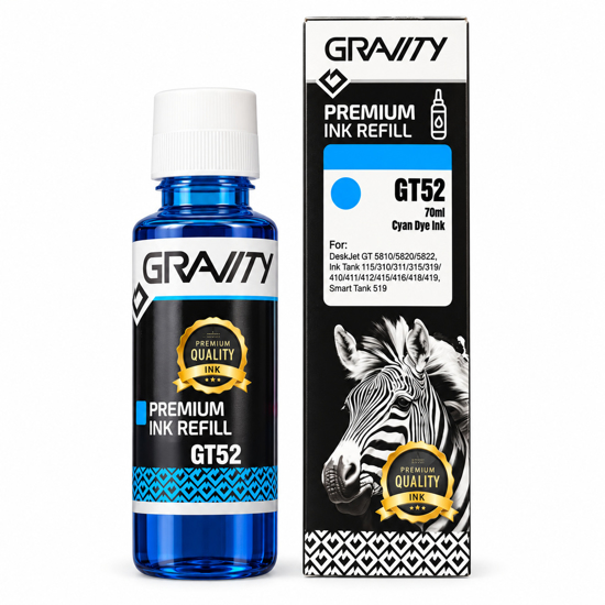 Imagen de Tinta gravity GT52 CYAN Universal Sistema Continuo